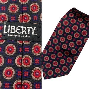Liberty of London Vintage silk tie medallion print